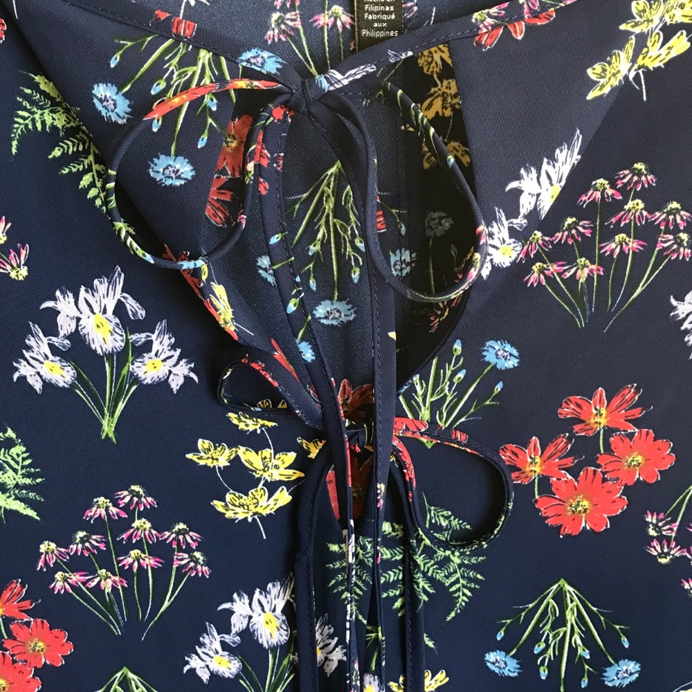 ELOQUII Floral Peasant Long Sleeve Boho Blouse Women’s Plus Size 18 -2X - Picture 4 of 16